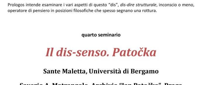 Il dis-senso. Patočka